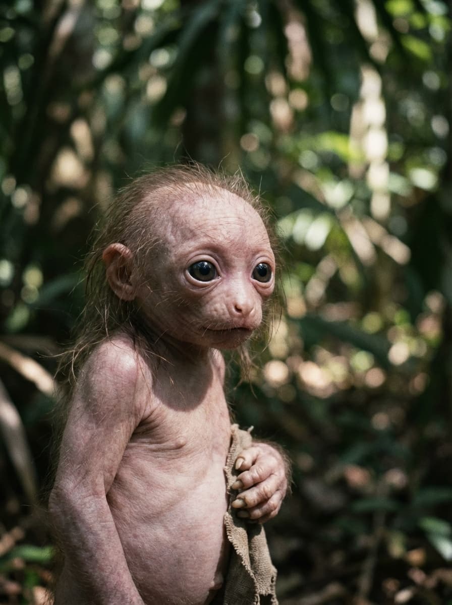 Little pink sloth-creature