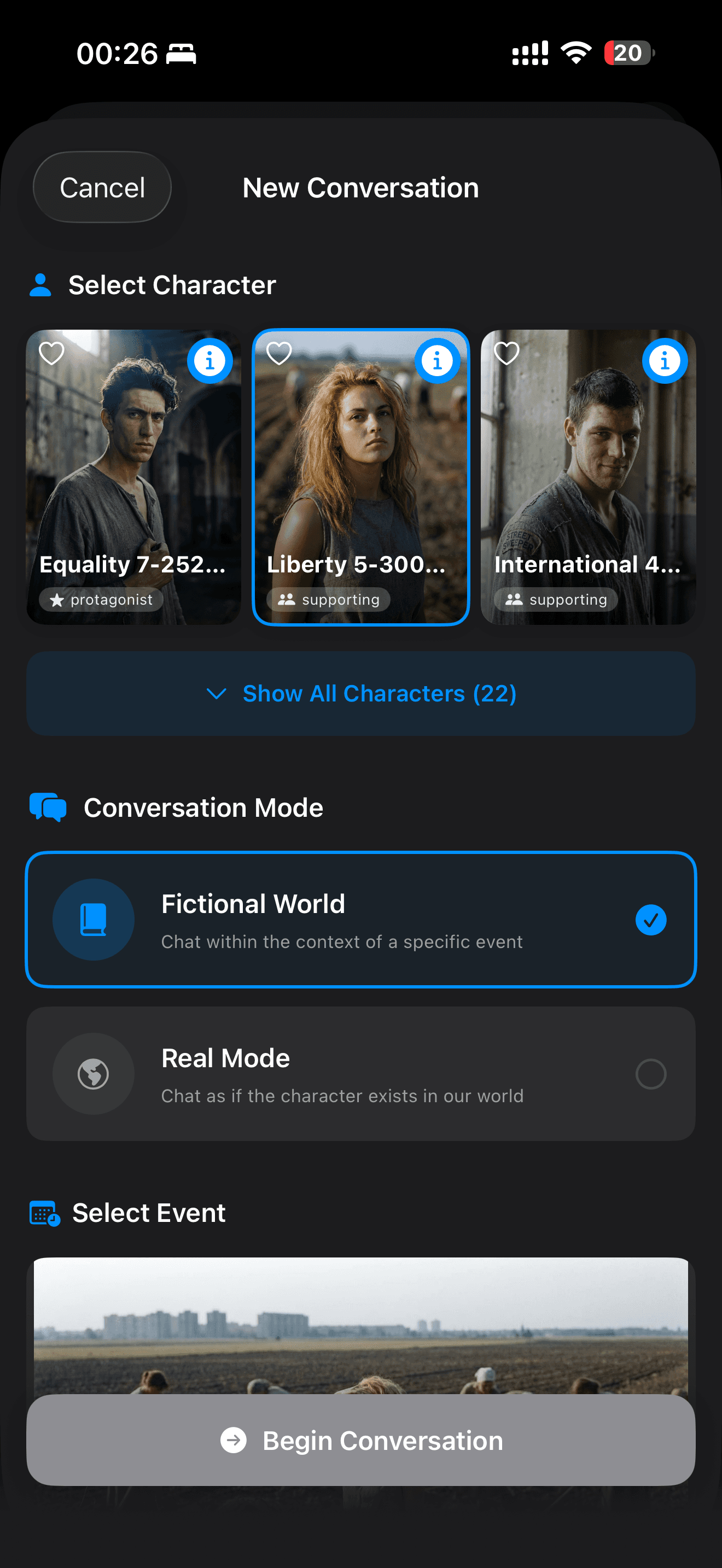 Choose Your Character